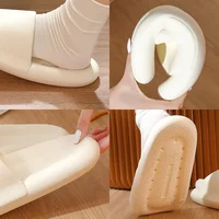 Pantoufles EVA souples pour Couples, pantoufles de maison, de plage en plein air, d'été, tongs de bain pour hommes et femmes, chaussures antidérapantes à semelle épaisse, nouvelle collection 6