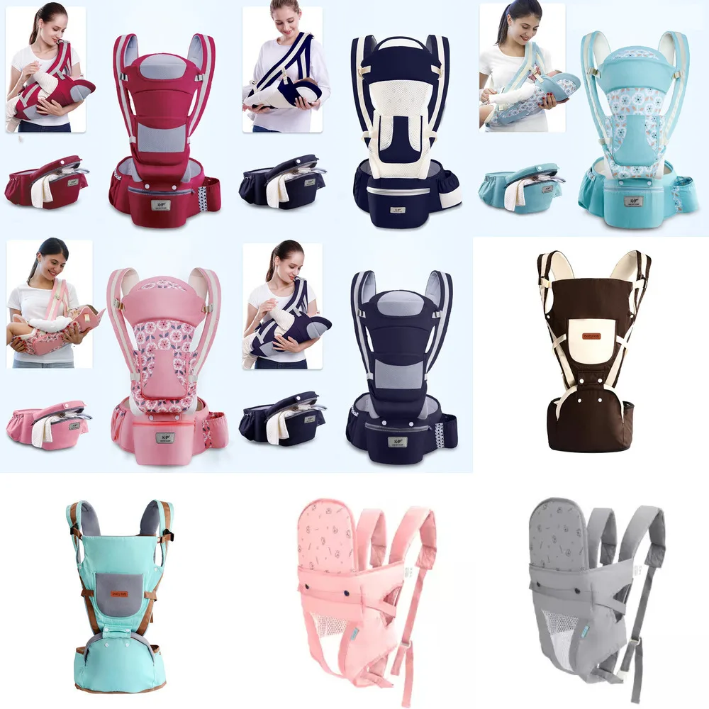 

Portable Baby Carrier Ergonomic Baby Carrier Infant Baby Ergonomic Adjustable Wrap Sling chest kangaroo Backpack 0-4 Years