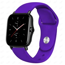 Versatile Silicone Watch Strap - 20mm/22mm Band Replacement for 22mm watch band (Deep purple-11)
