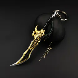 22cm Solo Leveling Anime - Inspired Metal Sword Cosplay Prop Keychain Pendant Gift (Fangs 9cm)