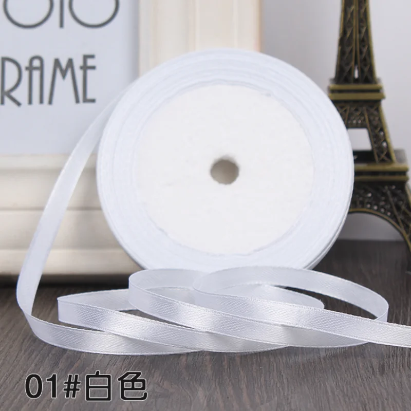 Satin Ribbons Ribbon Decoration Ribbon Supplies Satin Ribbon 22 Meters 25 Yards 1/4" 6mm Party Home Wedding Decoration Gift Wrapping Christmas New Year DIY