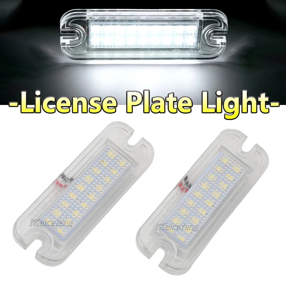 

2Pcs No Error LED License Plate Lights For Mercedes Benz G-Class W463 G500 G550 G55 G63 G65 AMG Car Number Lamps #：A4638200356