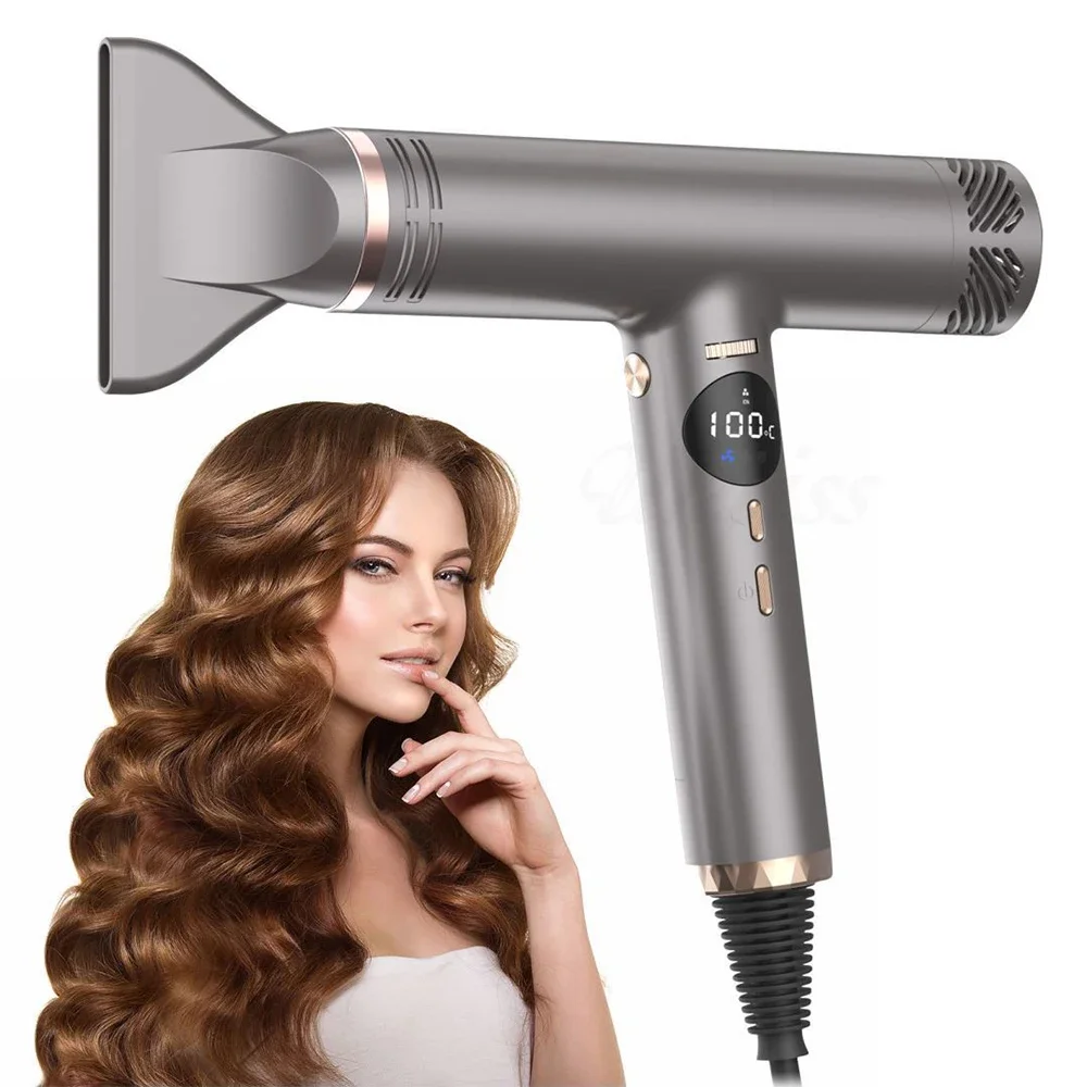 Professional Hair Dryer Hot & Cold Wind Dual Air Temperature Control Styling Tools  Hair Salon Negative Ion High Speed Powerful 3
