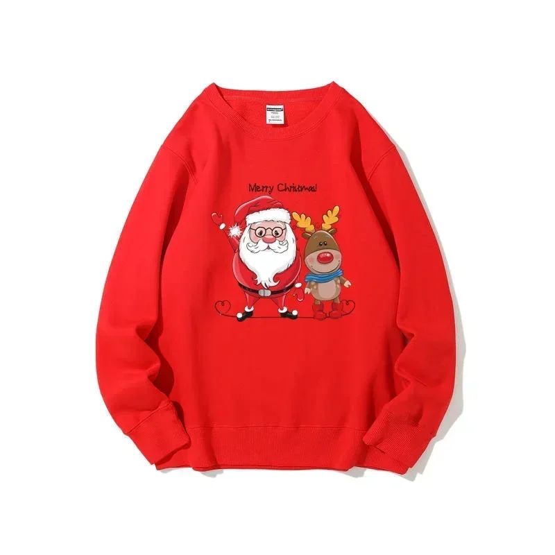 thumbnail image 1 of Camisetas de invierno para madre e hija, camisas con estampado de Papá Noel, conjuntos familiares a juego, sudaderas para padre e hijo, jerséis para pareja, ropa para niños, 1 of 5