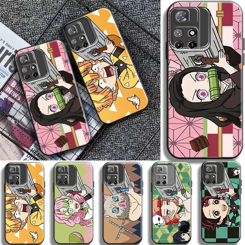 

Demon Slayer Agatsuma Zenitsu Phone Case For Xiaomi Redmi Note 11 10 9 11T 11S 10S 10T 9S Pro 5G Redmi 10 9 9T 9A 9AT 9C Funda