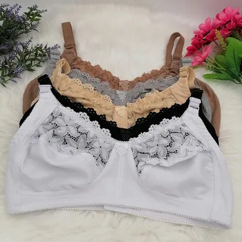 Lace Sexy BraS For Women Wire Free Bras Cotton Thin Brassiere Female Confortable Underwear 75-100 C D Cup C31 1