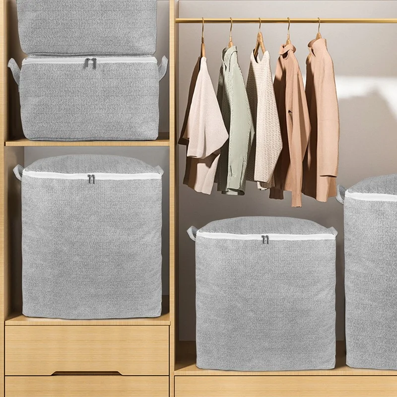 Large Capacity Foldable Storage Bag for Clothes and Quilts with Moisture-proof Design
