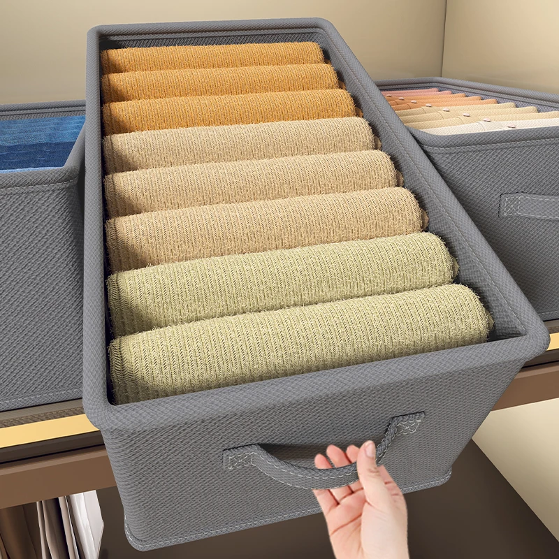 

Clothes Organizer Trousers Clothes Jeans Storage Box Wardrobe Clothes Organizer Underwear Bra Socks Artifact Compartment Boxes