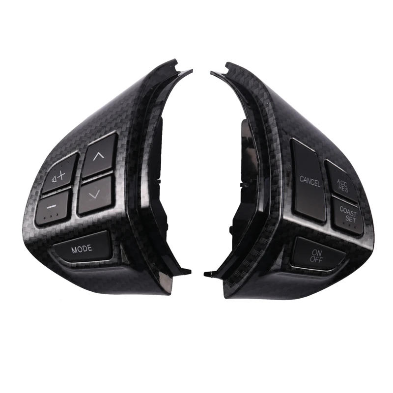 

ABS Carbon Fiber Steering Wheel Button Cruise Control Switch For MITSUBISHI LANCER OUTLANDER ASX 2007-2011