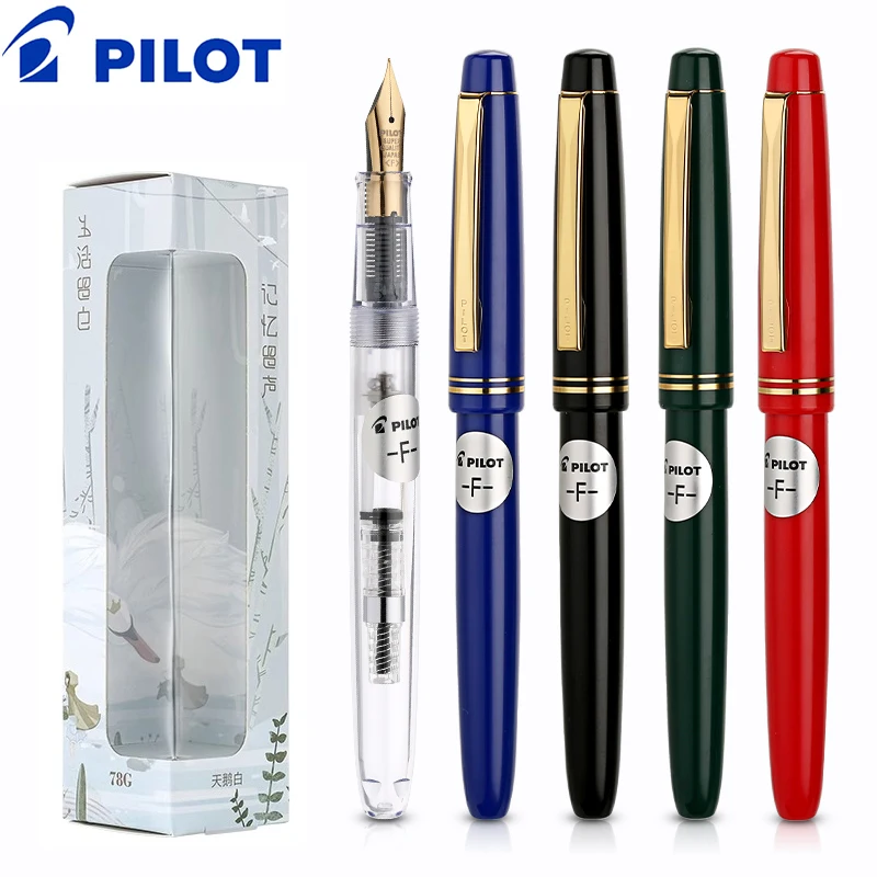 PILOT 78G Fountain Pen Gift Writing Set Light luxury Ink Pen Iridium Pen Professional Calligraphy Practice Business Office