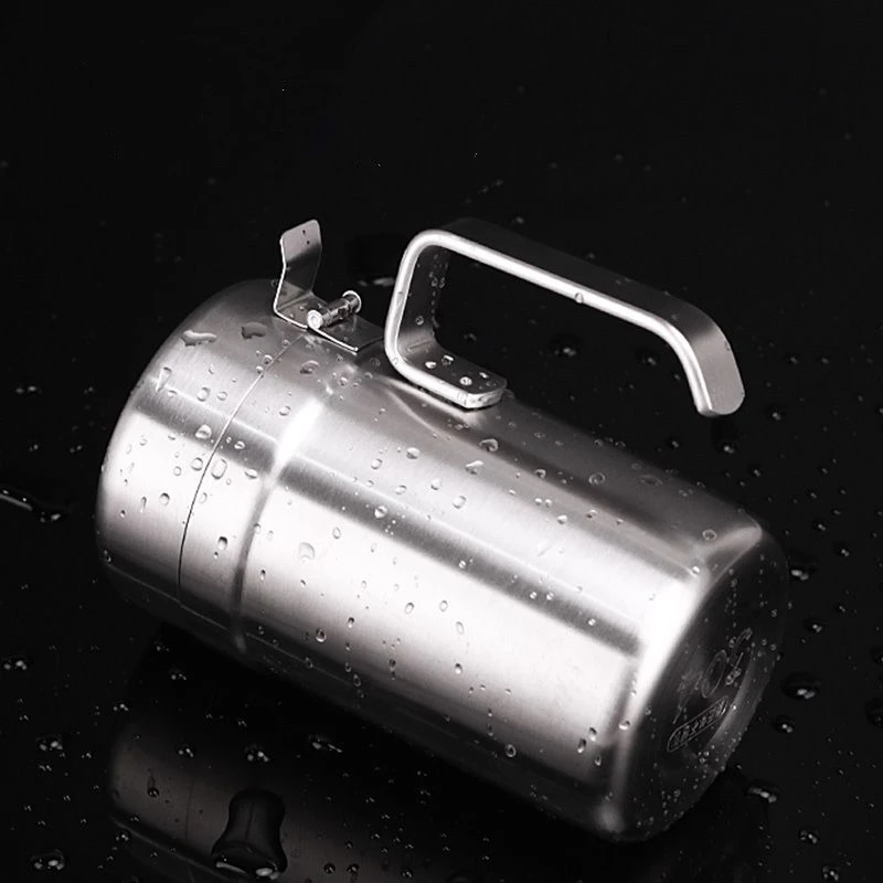 Light Oil Filter Pot Strainer Grease Storage Can with Lid Stainless Steel Leak-Proof Separator Container Kitchen Cooking Tools