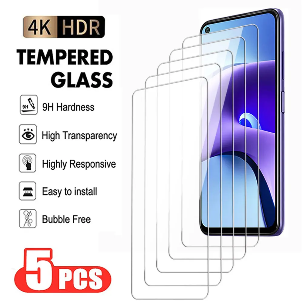 

Закаленное стекло для Xiaomi Redmi 9A/9C/NF/C8/8A, защитная пленка для экрана Redmi Note 9 Pro Max, 8T, 9T, прозрачная защитная пленка, 5 шт.