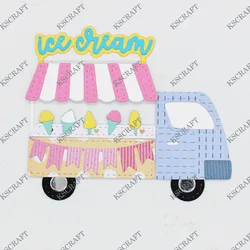 Ice Cream Truck Metal Cutting Dies for DIY Scrapbooking and Decorative Embossing (Ice Cream Truck)