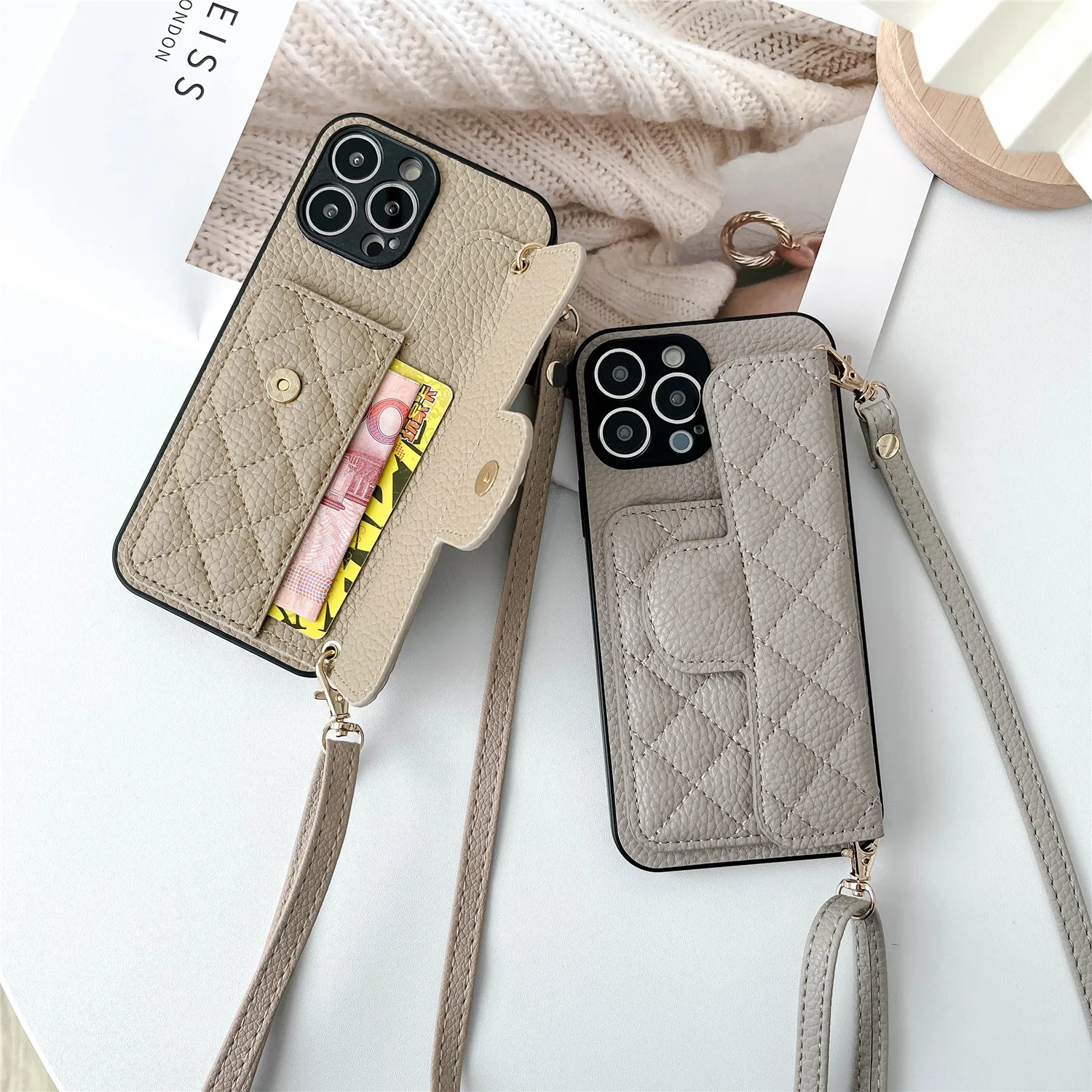 Crossbody Phone Case Purse Magnet Cross Body Phone And Purse  Multifunctional Cross Body Leather Phone Case For Iphone 15 14 13 - Buy For  Iphone 14 Pro