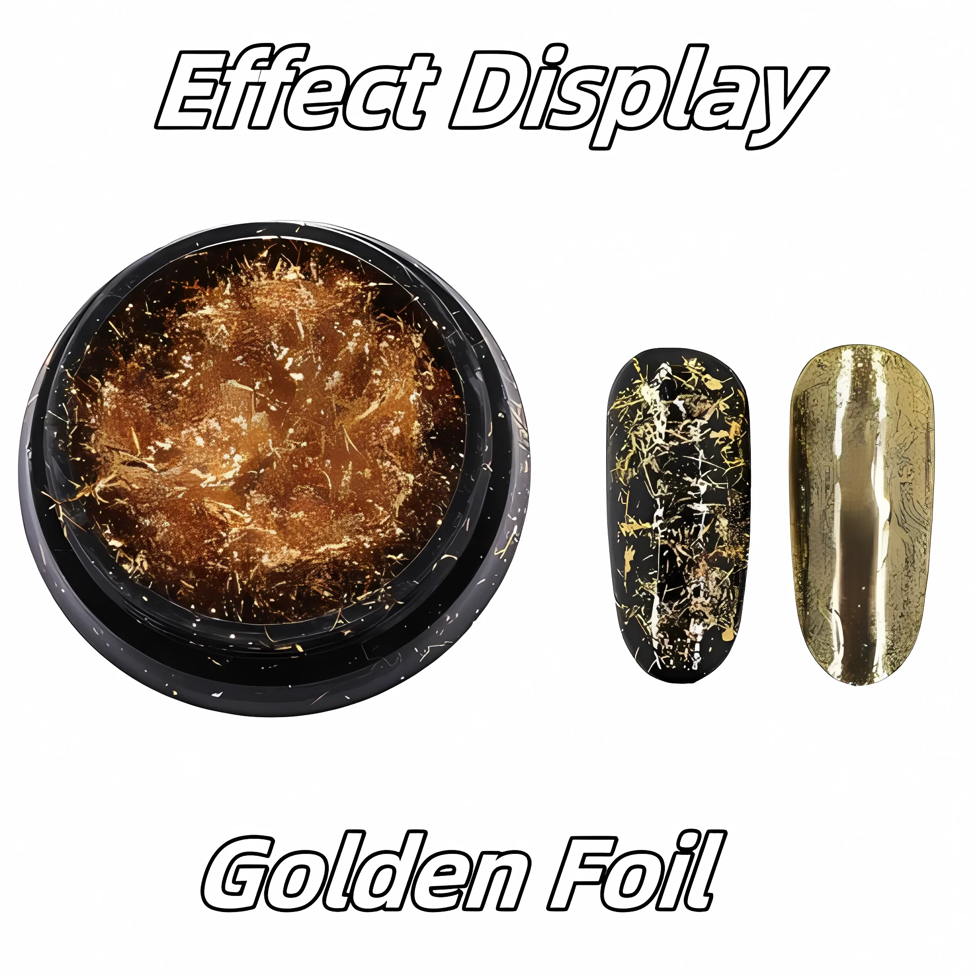 Gold Leaf Flakes Sequins Glitters Confetti for Painting Arts Nail Art Foil Decorative Paper Resin Mold Fillings