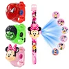 Disney Mickey Kids Watches for Girls 3D Projection Frozen Elsa Minnie Digital Children Clock School Gift relogio infantil 1