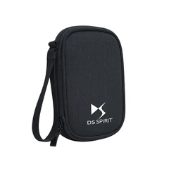 Portable Car Travel Storage Bag and USB Data Cable Organizer (Small - Black)
