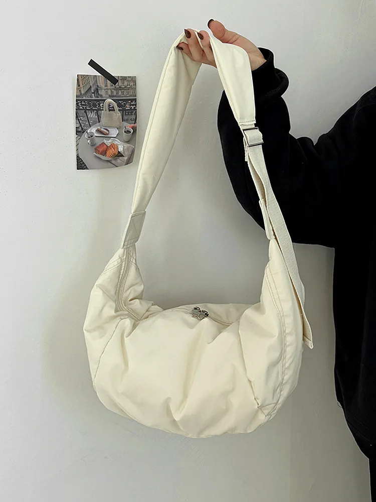 Mode kvinnor Stor kapacitet Crossbody axelväska dun bomull Casual Enkel och mångsidig_voghion.com