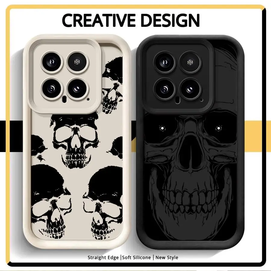 Skeleton Skull Soft Shell Phone Case
