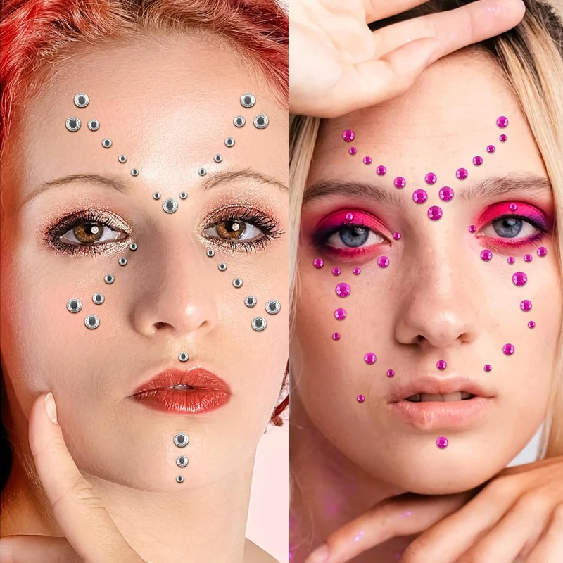 Pegatinas de perlas autoadhesivas para pelo cara y uñas_voghion.com