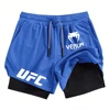 Summer men and women's same style 2025, double-layer sports shorts breathable tennis training shorts, outdoor beach shorts