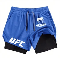 Summer men and women's same style 2025, double-layer sports shorts breathable tennis training shorts, outdoor beach shorts