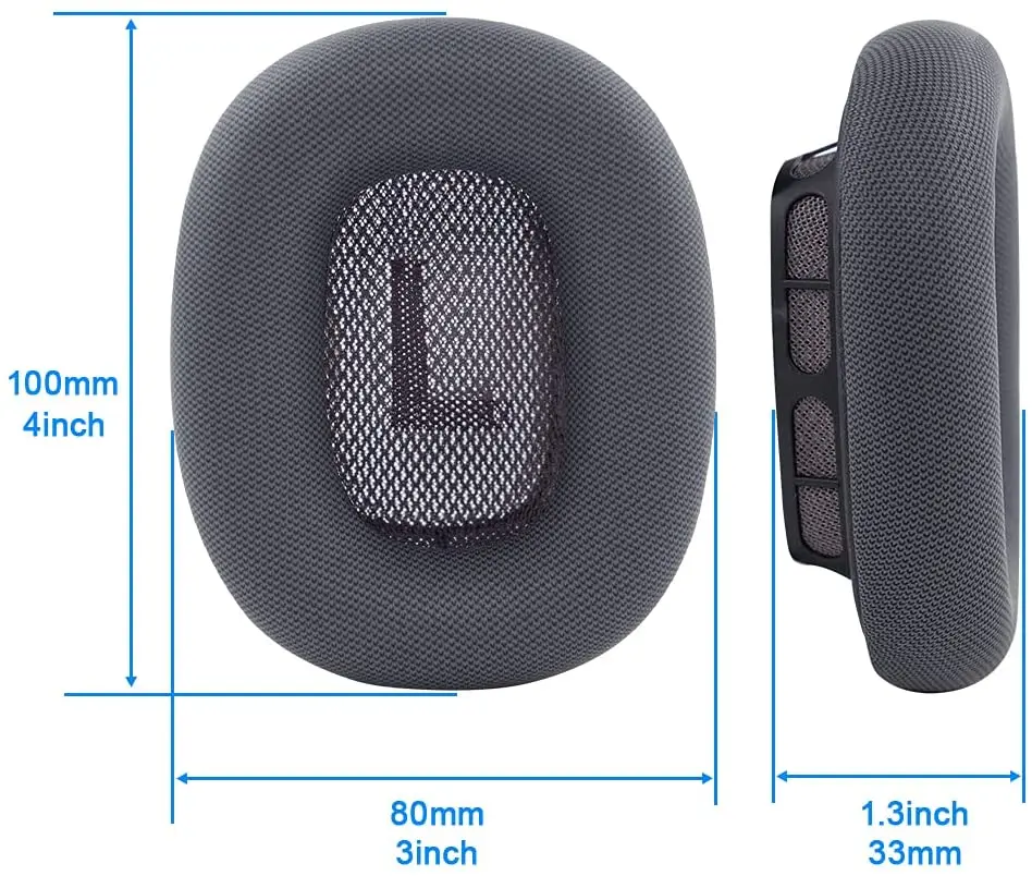 

Replacement Ear Cushion for AirPods Max Memory Foam with Protein Leather Magnetic Ear Pads for AirPods Max