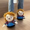 Three Styles Demon King Animal Plush Slippers Michael Myers Plush Doll Cow Pattern Animal Winter Warm Shoes Men Women's Indoor 4