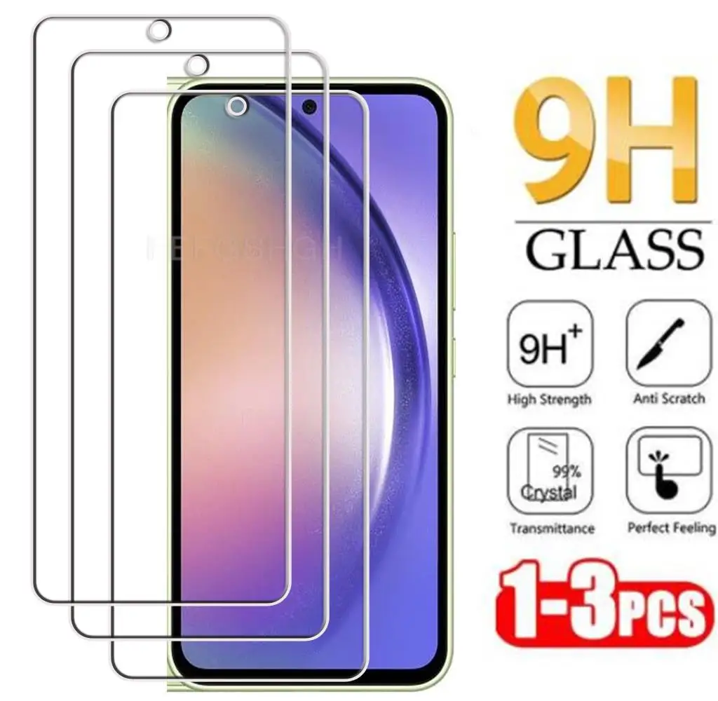 

HD Original Tempered Glass FOR Samsung Galaxy A54 5G 6.4"GalaxyA54 SM-A546V A546U A546B Screen Protective Protector Cover Film