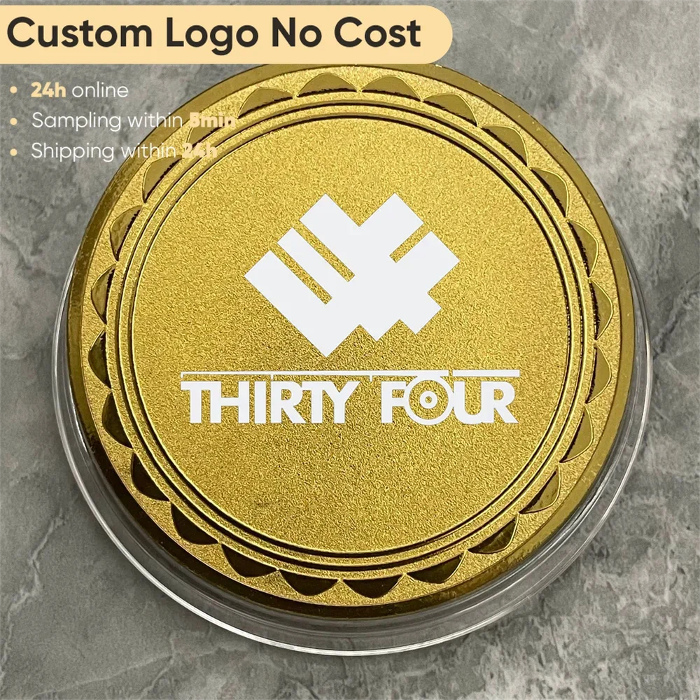 50mm Commemorative Coin Blank Coin Round Birthday Gift Wedding Couple Commemorative Collection commemorative coin