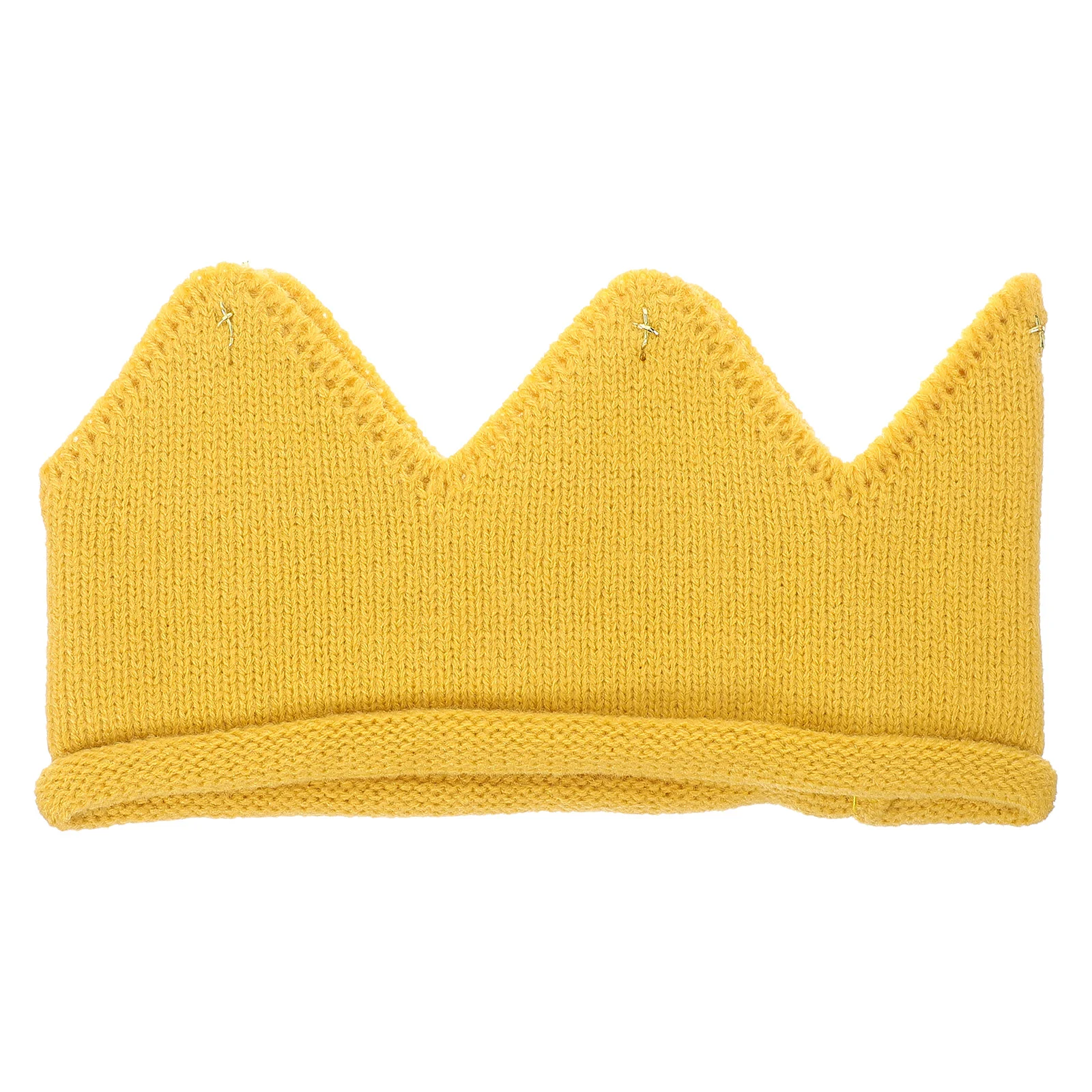 

Toddler Hats Crown Hat for Toddler Hats Birthday Party - Knitted Crochet Winter Beanie Cap for Kids -