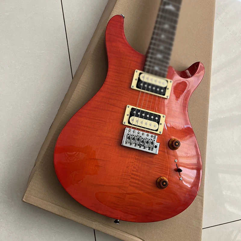 

Classic electric guitar, 24 tone shell inlaid fingerboard, high-quality professional level, free delivery to home.
