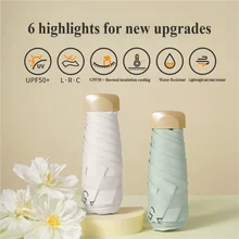 저가 프로모션 미니 양산 포켓 우산 비닐 접이식 UV 자외선 차단 햇빛 가리개 포켓 파라솔