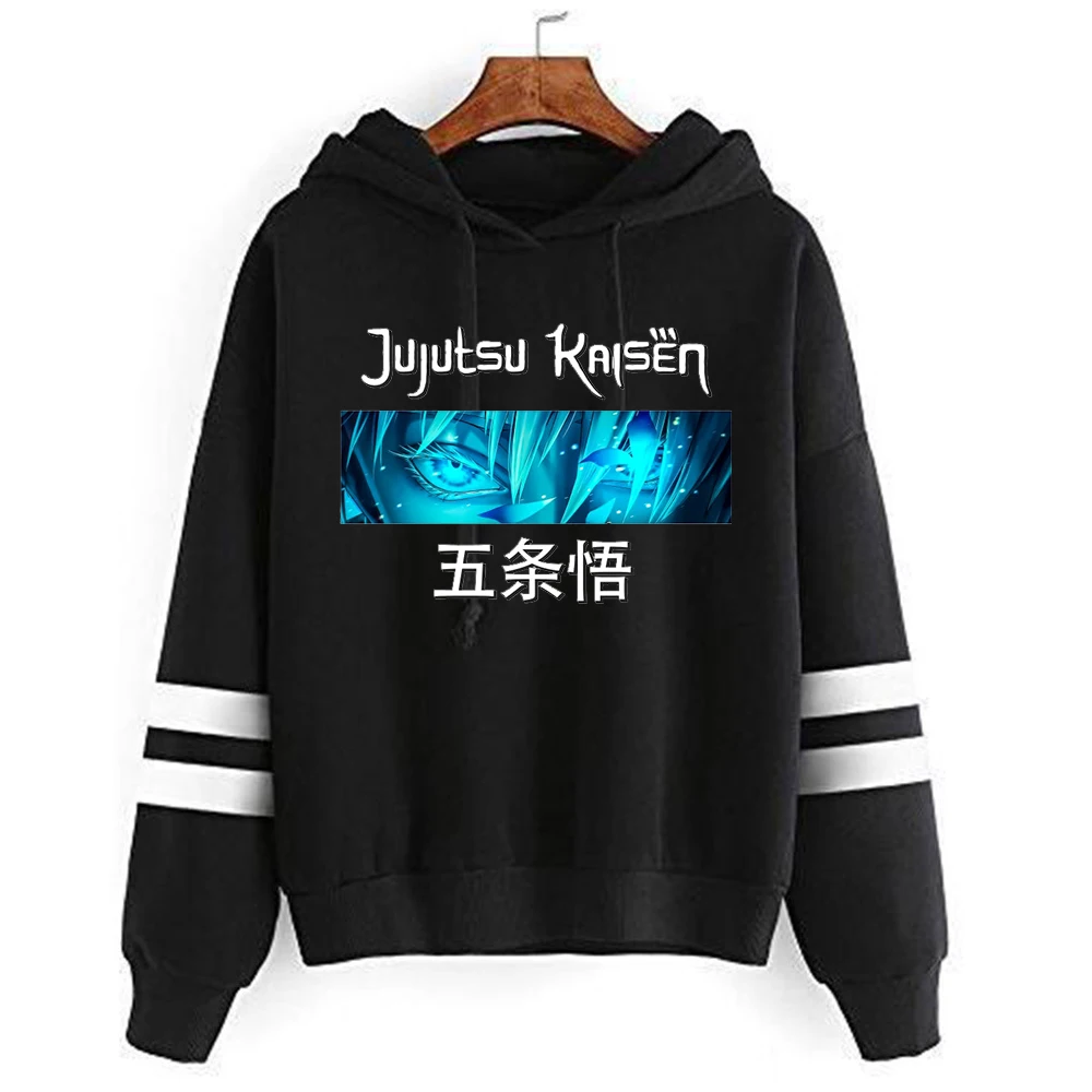 Jujutsu Kaisen Sweatshirts Cartoon Japanische Mode Gojo Satoru Damen Winterkleidung Kapuzen Street Wear Hoodie Y2k Tops Anime – Detail 12