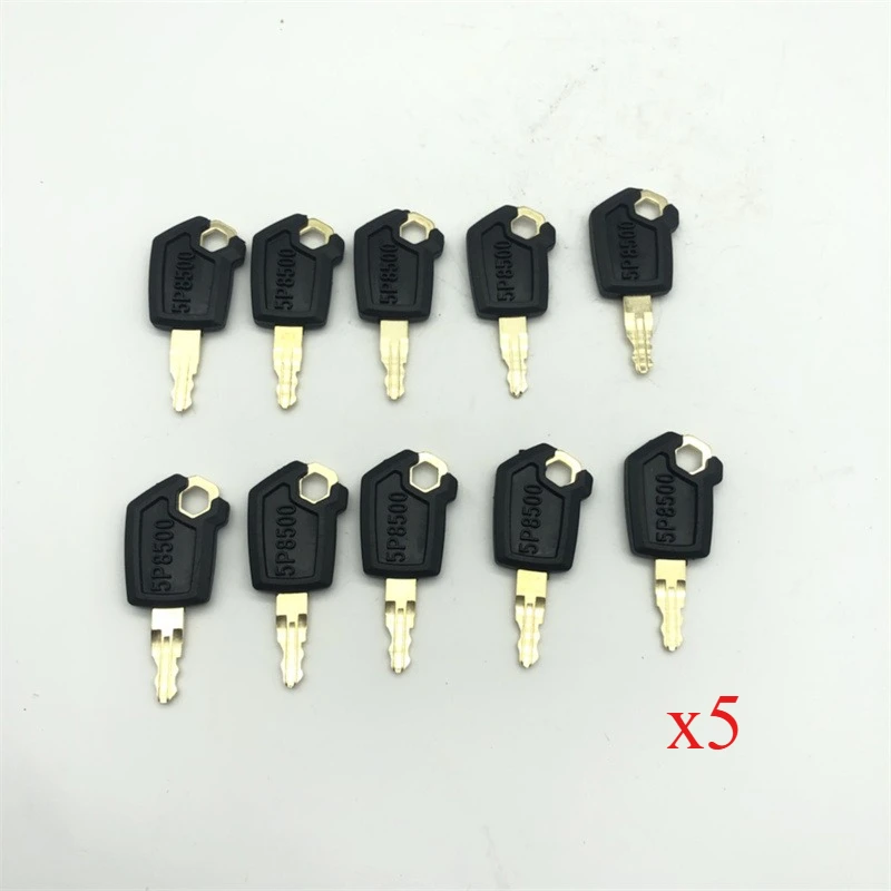 50 pcs 5P8500 Heavy Equipment Ignition Key For Caterpillar Tractor Loader Truck
