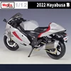 Maisto 1:12 SUZUKI 2022 Hayabusa Alloy Racing Motorcycle Model Diecasts Metal Toy Street Sports Motorcycle Model Childrens Gifts 5