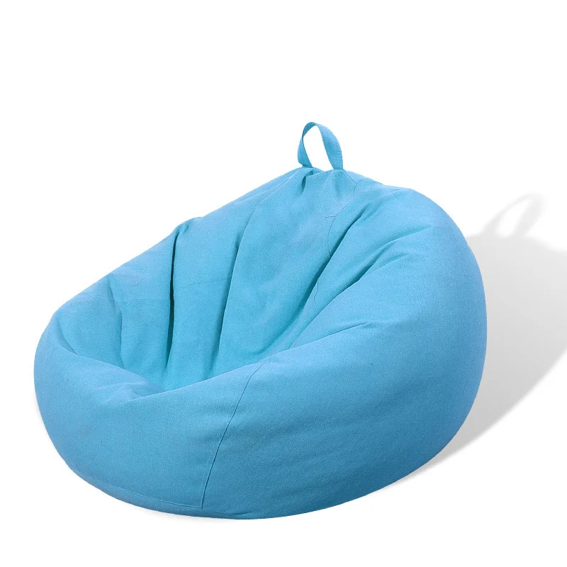Fabric sofa bean bag removable and washable single casual thickened brushed linen bean bag ju126 bean bag sofa
