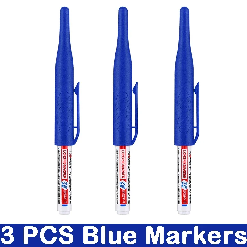 Deep Hole Long Nib Markers for Waterproof Art and Woodworking