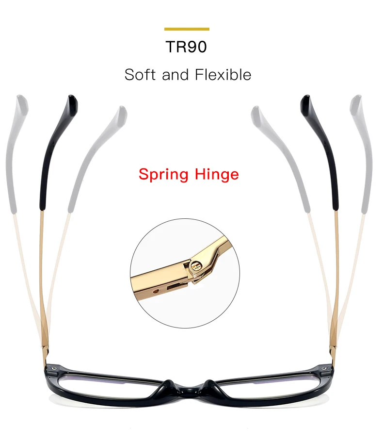 Handoer Women's Full Rim Square Cat Eye Eyeglasses 1