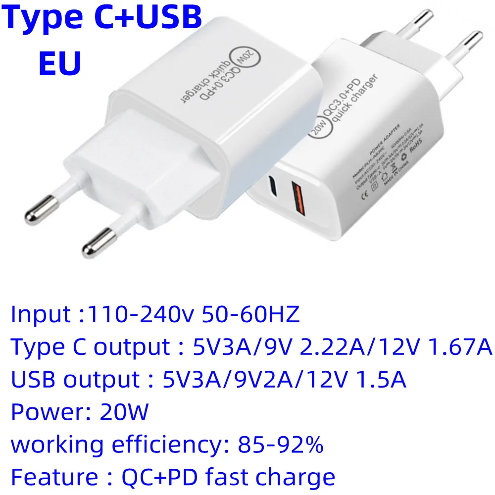 Universal Wall USB Charger Adapter with Multiple Plug Options - Efficient Power Supply for Phone and Electronic Device Charging