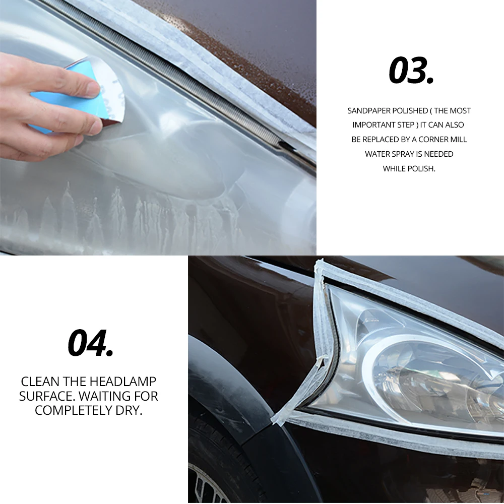 Scheinwerfer beschichtung spray flüssiger Auto licht reiniger und  Restaurator langlebiges und UV-beständiges Scheinwerfer poliers pray für -  AliExpress