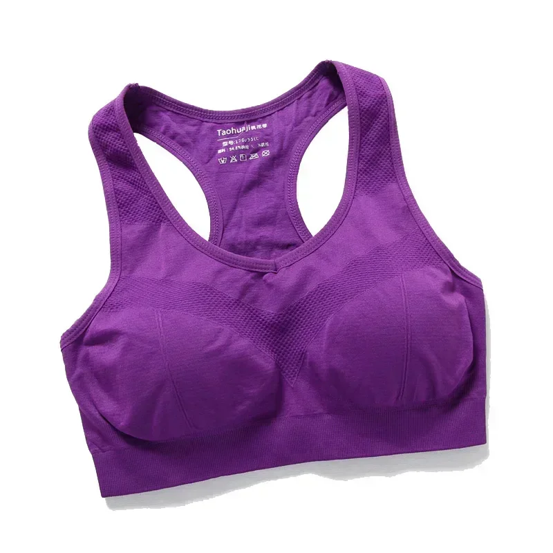 Soutien-gorge de sport push-up pour femmes, sous-vêtements de fitness, respirant, course à pied