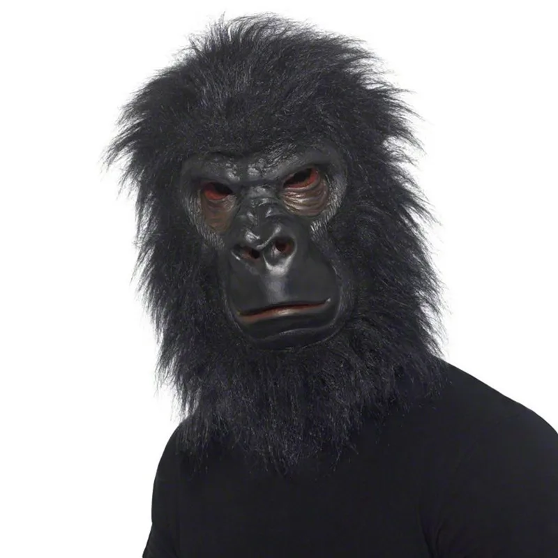  Cosplay-Gorilla-Latex-Mask-Full-Head-Monkey-Ape-Chimp-Head-Mask Bildidee 