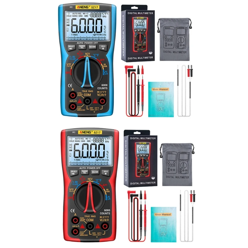 

Professional True RMS for DC Analog Tester for Electrician& Electrical Maintenance SZ17 Multimeter Tester Drop Shipping