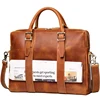 LUOKIR Vintage Crazy Horse Leather Men's Briefcase Casual Handbag Cowhide Shoulder Computer Bag Office For 15.6 Inch Laptop 6