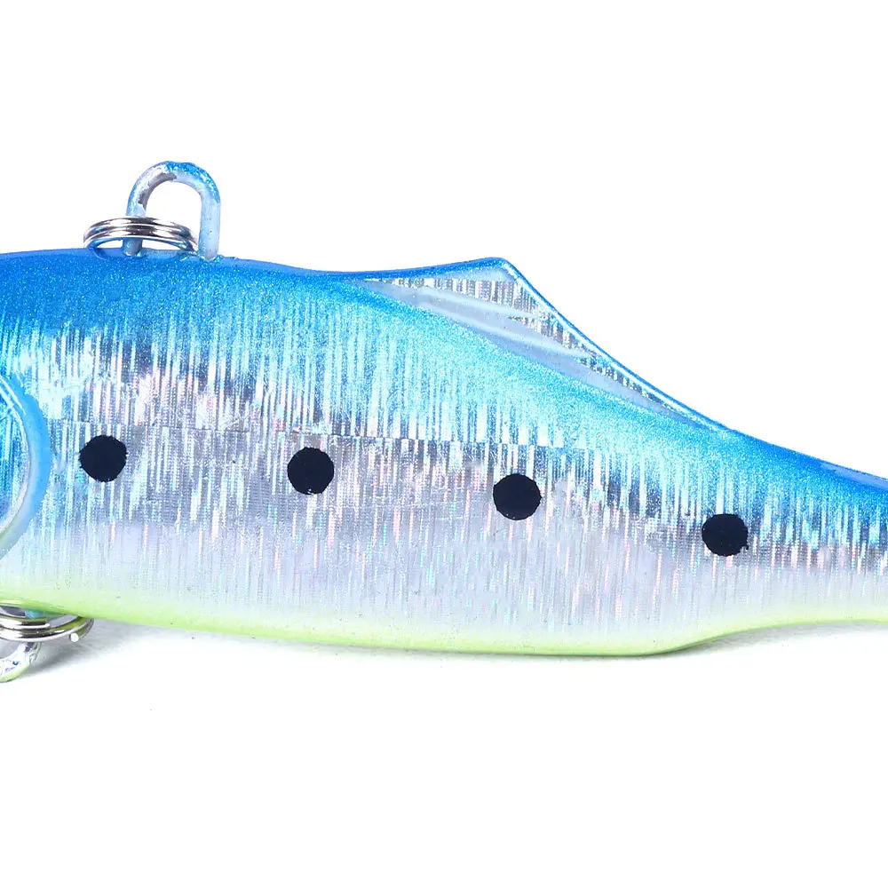 1pc 7cm 23g Hard Fishing Lure VIB Hook Sinking Lure Jig Vibra Rattlin Hooktion Isca Artificial Fishing Tackle
