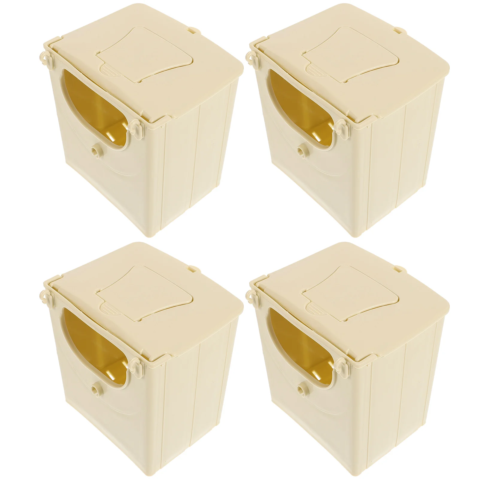 

4 Pcs Bird Breeding Box Incubation Case Supplies Hut for Squirrel The Bird's Nest Nesting House Hanging Plastic