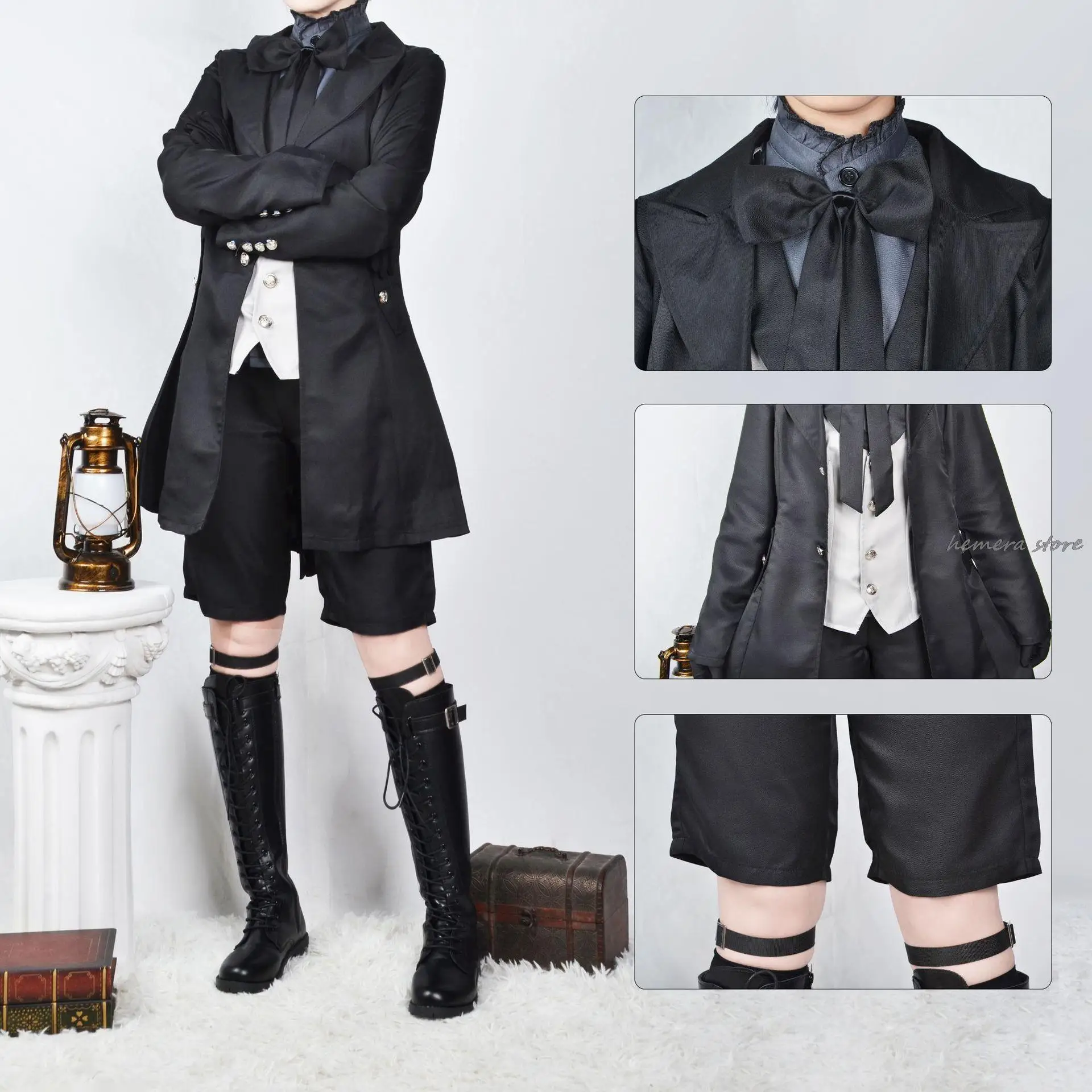 Black Butler Ciel Phantomhive Cosplay Costume Japanese Anime Halloween Carnival Party Devil Uniform For Male Dropshipping