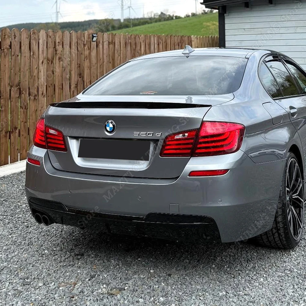 BMW 5 시리즈 F10 F11 M-스포츠 530i 528i 535i 550i 2011-2016 리어 범퍼 발란스 스플리터 립 바디 키트용 MP 스타일 리어 디퓨저