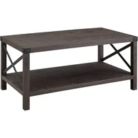 Sedalia Modern Farmhouse Metal-X Coffee Table, 1 Pack, Sable Grey 2